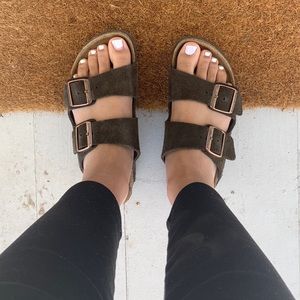 Soft foot bed brown Birkenstock sandals